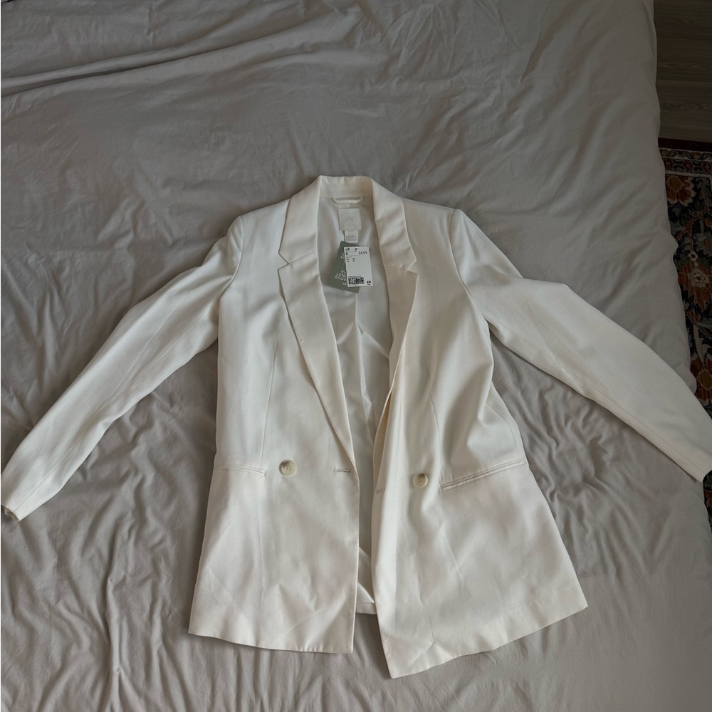 H&M Classic Cream Women's Blazer XS